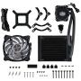 Cooler Master MasterLiquid ML120L RGB Close-Loop CPU Liquid Cooler, 120mm Radiator, Dual Chamber RGB Pump, Dual MF120R RGB Fans, RGB Lighting for AMD Ryzen/Intel LGA1200/1151