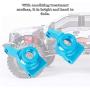2Pcs RC Rear Carrier, Rear Axle Hub Carrier Metal Toy Car Back Carrier RC Model Parts(Blue)