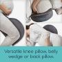 hiccapop Pregnancy Pillow Wedge for Maternity | Memory Foam Maternity Pillows Support Body, Belly, Back, Knees
