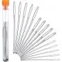 Outus 15 Pieces Blunt Needles Steel Large-Eye Yarn Knitting Needles Sewing Needles, 3 Sizes Outus 15 Pieces Blunt Needles Steel Large-Eye Yarn Knitting Needles Sewing Needles, 3 Sizes