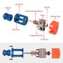 Phaetus Dragon Hotend 3D Printer Accessories Dragon All Metal Hotend Standard High Flow Rate Extruder Compatible with Prusa I3 MK3 Titan Extruder BMG Extruder（High Flow in Blue)）
