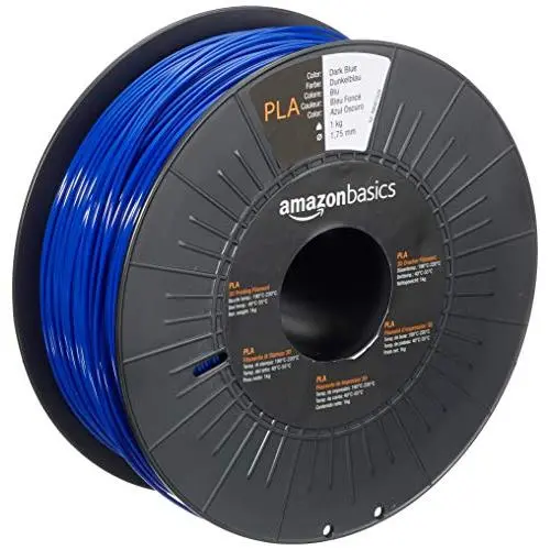 Amazon Basics PLA 3D Printer Filament, 1.75mm, Dark Blue, 1 kg Spool Amazon Basics PLA 3D Printer Filament, 1.75mm, Dark Blue, 1 kg Spool