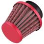 38mm Universal Motorcycle Clamp-On Air Intake Filter Kit, Auto Cold Air Intake Scooter Atv Dirt Pit Bike Motorcycle Air Filter (Red)