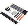 Amazon Basics Sketch and Drawing Art Pencil Kit - 17-Piece Set