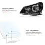 VIPMOTOZ For 2007-2010 Chrysler Sebring Headlights - Matte Black Housing, Driver and Passenger Side VIPMOTOZ For 2007-2010 Chrysler Sebring Headlights - Matte Black Housing, Driver and Passenger Side