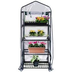 Gardman R687 4-Tier Mini Greenhouse, 27'' Long x 18'' Wide x 63'' High