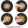ATESSON Fidget Spinner Toys for Kids Adults, Copper Material Finger Toys, High Speed Stainless Steel Bearing Metal Hand Spinners EDC ADHD Focus Anxiety Stress Relief Boredom Killing Time Toys ATESSON Fidget Spinner Toys for Kids Adults, Copper Material Finger Toys, High Speed Stainless Steel Bearing Metal Hand Spinners EDC ADHD Focus Anxiety Stress Relief Boredom Killing Time Toys