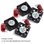 MakerFocus 4pcs 3D Printer Fan 12V, 40mm 12 Volt Fan 0.08A DC Mini Quiet Cooling Fan 40X40X10mm with 28cm Cable for 3D Printer, DVR and Other Small Appliances Series Repair Replacement