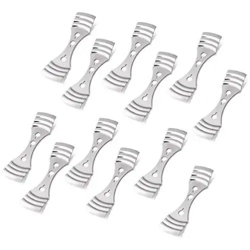EricX Light Metal Candle Wick Centering Device 12 Pieces for Candle Making