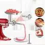 Metal Food Grinder Attachment for KitchenAid Stand Mixers, G-TING Meat Grinder Attachment Included 2 Sausage Stuffer Tubes, 3 Grinding Blades, 3 Grinding Plates Metal Food Grinder Attachment for KitchenAid Stand Mixers, G-TING Meat Grinder Attachment Included 2 Sausage Stuffer Tubes, 3 Grinding Blades, 3 Grinding Plates
