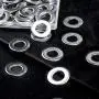50 Pcs 20mm Stainless Stamping Blank, Silver Round Washers for Automotive Fasteners Bracelet Jewelry Marking (20MM)