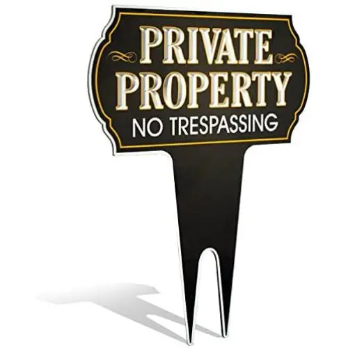 Signs Authority Metal Yard Sign - Private Property No Trespassing Sign - Durable Heavy Duty Dibond Aluminum - Protect Your Home, Safety and Privacy Warning Sign 15 X12 Signs Authority Metal Yard Sign - Private Property No Trespassing Sign - Durable Heavy Duty Dibond Aluminum - Protect Your Home, Safety and Privacy Warning Sign 15 X12