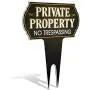 Signs Authority Metal Yard Sign - Private Property No Trespassing Sign - Durable Heavy Duty Dibond Aluminum - Protect Your Home, Safety and Privacy Warning Sign 15 X12 Signs Authority Metal Yard Sign - Private Property No Trespassing Sign - Durable Heavy Duty Dibond Aluminum - Protect Your Home, Safety and Privacy Warning Sign 15 X12