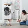 Regalo Easy Step 38.5-Inch Extra Wide Walk Thru Baby Gate, White Original version
