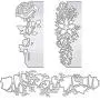 4 Pieces Cutting Dies Metal Craft Die Cuts Stencil Rose Metal Cutting Dies for DIY Scrapbooking Card Making 4 Pieces Cutting Dies Metal Craft Die Cuts Stencil Rose Metal Cutting Dies for DIY Scrapbooking Card Making
