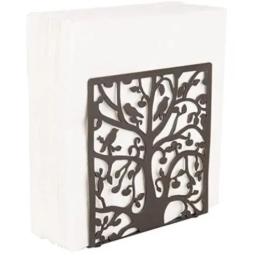 Coffee Metal Tree & Bird Design Tabletop Napkin Holder/Freestanding Tissue Dispenser Coffee Metal Tree & Bird Design Tabletop Napkin Holder/Freestanding Tissue Dispenser