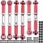 Hobbypark Aluminum Adjustable Tie Rods Toe Links Set Linkage Steel Turnbuckles for Arrma 1/10 Granite 4X4 Replacement (6-Pack) (Red) Hobbypark Aluminum Adjustable Tie Rods Toe Links Set Linkage Steel Turnbuckles for Arrma 1/10 Granite 4X4 Replacement (6-Pack) (Red)