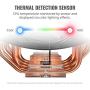 Cooler Master MasterAir MA410M Addressable RGB CPU Air Cooler w/ Independently LEDs, 4 Continuous Direct Contact 2.0 Heatpipes, Aluminum Fins, Push-Pull, Dual MF120R 120mm Fans, AMD Ryzen/Intel1151