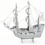 3D Metal Puzzle Models of Fokker D. VII Airplane, Black Pearl Ship and Mayflower Ship - Toy 3D Puzzle – 3 Pack