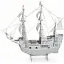 3D Metal Puzzle Models of Fokker D. VII Airplane, Black Pearl Ship and Mayflower Ship - Toy 3D Puzzle – 3 Pack