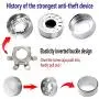 Aootf License Plate Anti Theft Screws - Rust Resistant License Plate Bolt Fasteners |Corrosion Resistant Zinc Metal Safety Screw Caps|Security Screws for Protection Plates on Cars Trucks -Set of 8