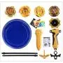 Bey Battle Burst Battle Evolution Metal Fusion Attack Set with 4D Launcher Grip Set Bey Battle Burst Battle Evolution Metal Fusion Attack Set with 4D Launcher Grip Set