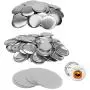 3'' 75mm 100 Sets Metal Back Badge Button Parts for 75mm Button Maker DIY 3'' 75mm 100 Sets Metal Back Badge Button Parts for 75mm Button Maker DIY