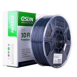 eSUN 3D 1.75mm PETG Semi-Transparent Gray Filament 1kg (2.2lb), PETG 3D Printer Filament, Dimensional Accuracy +/- 0.03 mm, 1.75mm Glass Gray