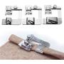 YEQIN 3 Pcs Adjustable Rolled Hem Foot (1 Inch, 1/2 Inch, 3/4 Inch) Sewing Machine Presser Foot Hemmer Foot Set for Singer Brother Janome Babylock Juki