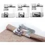 YEQIN 3 Pcs Adjustable Rolled Hem Foot (1 Inch, 1/2 Inch, 3/4 Inch) Sewing Machine Presser Foot Hemmer Foot Set for Singer Brother Janome Babylock Juki