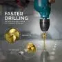Neiko - 43219-22909 10181A Quick Change HSS Titanium Coated Spiral Grooved Step Drill Bit 3-Piece Set | 31 Step Sizes in One Kit Neiko - 43219-22909 10181A Quick Change HSS Titanium Coated Spiral Grooved Step Drill Bit 3-Piece Set | 31 Step Sizes in One Kit