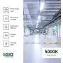 Sunco Lighting 2 Pack Industrial LED Shop Light, 4 FT, Linkable Integrated Fixture, 40W=260W, 5000K Daylight, 4000 LM, Surface + Suspension Mount, Pull Chain, Utility Light, Garage- Energy Star