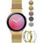 Compatible for Samsung Galaxy Active 2 Watch Band 40mm with [2 Pack] Case, Mesh Loop Replacement Bracelet Strap + Soft TPU Bumper Screen Protector Cover for Samsung Active 2