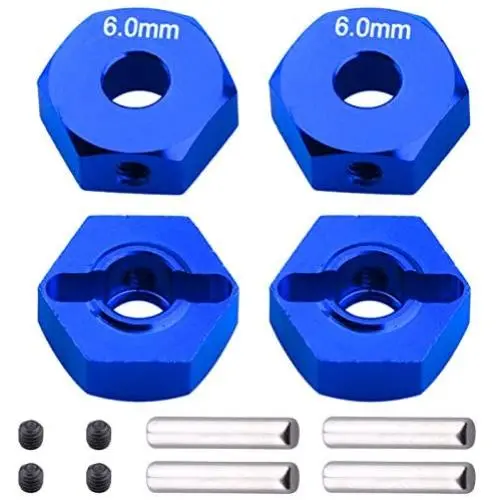 Hobbypark 14mm Aluminum Wheel Hex Parts for Arrma 1/10 Granite 4X4, Big Rock, Senton, Replacement of AR310871 (Navy Blue) Hobbypark 14mm Aluminum Wheel Hex Parts for Arrma 1/10 Granite 4X4, Big Rock, Senton, Replacement of AR310871 (Navy Blue)