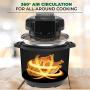 Air Fryer Lid for Instant Pot 6 Qt or 8 Qt Pressure Cooker - Crunch Lid - for Air Fryer Cooking - Extra Accessories are included - Fits for Electric Pressure Cooker and Metal Pot, 1000W, 120V