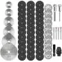 60-Pack Rotary Cutting Wheels Tool Kit - 545 Diamond Cutting Wheel, Mini HSS Circular Saw Blades, Resin Cut-Off Wheels with Keyless Chuck and Mandrels for Woodworking Metal Glass Plastic Stone 60-Pack Rotary Cutting Wheels Tool Kit - 545 Diamond Cutting Wheel, Mini HSS Circular Saw Blades, Resin Cut-Off Wheels with Keyless Chuck and Mandrels for Woodworking Metal Glass Plastic Stone