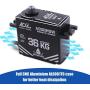 AGFrc 36KG IP67 Waterproof Steering Servo High Torque Programmable Full Metal Gear Digital Brushless Servo for 1/10 RC Models, Control Angle 180° (A80BHSW&AGF-SPV2)