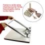 Madezz 2 pcs Butterfly Hinge Clamp, Silk Screen Printing Metal Butterfly Frame Hinge Clamp DIY Hobby Tool