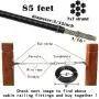 Muzata Stainless Steel 304 Black Wire Rope,Vinyl Coated,7x7 Strand Core, Wire Rope 1/16inch Thru 3/32inch,85ft,Outdoor Light Guide Wire,358Lbs Breaking Strength Muzata Stainless Steel 304 Black Wire Rope,Vinyl Coated,7x7 Strand Core, Wire Rope 1/16inch Thru 3/32inch,85ft,Outdoor Light Guide Wire,358Lbs Breaking Strength