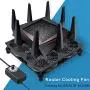 GDSTIME Rounter TV Box Cooling Fan with Speed Control, 182CFM Big Airflow Cooling for ASUS GT/RT-AC5300, Router TV Box Cooling Frame GDSTIME Rounter TV Box Cooling Fan with Speed Control, 182CFM Big Airflow Cooling for ASUS GT/RT-AC5300, Router TV Box Cooling Frame