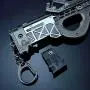 APEX Legends Games Metal P90 Prowler Submachine Gun Keychain Model Action Figure Arts Toys Collection Gift APEX Legends Games Metal P90 Prowler Submachine Gun Keychain Model Action Figure Arts Toys Collection Gift