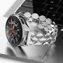 TOTOUTHS Compatible with Samsung Galaxy 42mm/Galaxy Watch 3 41mm Bands Women Bracelet Replacement for Galaxy Active 2 40mm 44mm/Gear S2 Classic/Gear Sport Metal Strap Wristband 20mm Pins (Silver)