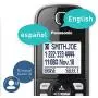 Panasonic Rugged Link2Cell Bluetooth Cordless Phone with Voice Assist, One-Touch Call Block and Answering Machine - 3 Standard Handsets + 1 Rugged Handset - KX-TGD584M2 (Black)