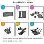 PGYTECH 7-10Pad Mobile Phone Holder for DJI Mavic Spark Accessory aluminum Flat Bracket table stander Part RC drones quadcopter