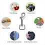 Swivel Snap Hooks, Lucky Goddness 20pcs Metal Heavy Duty Square Eye Clasp Buckle Trigger Clip Multipurpose- Best for Spring Pet Buckle, Key Chain for Linking Dog Leash Collar, Handmade Crafts Project