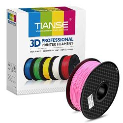 TIANSE Pink 3D Filament PLA 1.75mm 1KG Spool, Dimensional Accuracy +/- 0.03 mm,Neon Pink