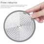 LEKEYE Shower Drain Hair Catcher/Strainer/Stainless Steel and Silicone