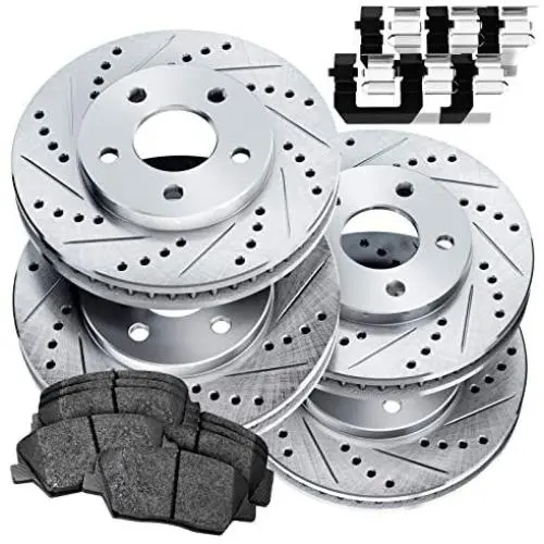 Fit 2004-2010 Toyota Sienna PowerSport Full Kit Brake Rotors Kit+Ceramic Brake Pads Fit 2004-2010 Toyota Sienna PowerSport Full Kit Brake Rotors Kit+Ceramic Brake Pads