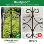 Amagabeli Rustproof Garden Fencing 24inx10ft Decorative Metal Fence Outdoor Folding Landscape Wire Patio Fences Flower Bed Animal Dogs Barrier Border Edge Section Black Decor Picket Panels Fences FC01 Amagabeli Rustproof Garden Fencing 24inx10ft Decorative Metal Fence Outdoor Folding Landscape Wire Patio Fences Flower Bed Animal Dogs Barrier Border Edge Section Black Decor Picket Panels Fences FC01