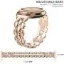 TOTOUTHS Compatible with Samsung Galaxy 42mm/Galaxy Watch 3 41mm Bands Women Bracelet Replacement for Galaxy Active 2 40mm 44mm/Gear S2 Classic/Gear Sport Metal Strap Wristband 20mm Pins (Rose Gold)